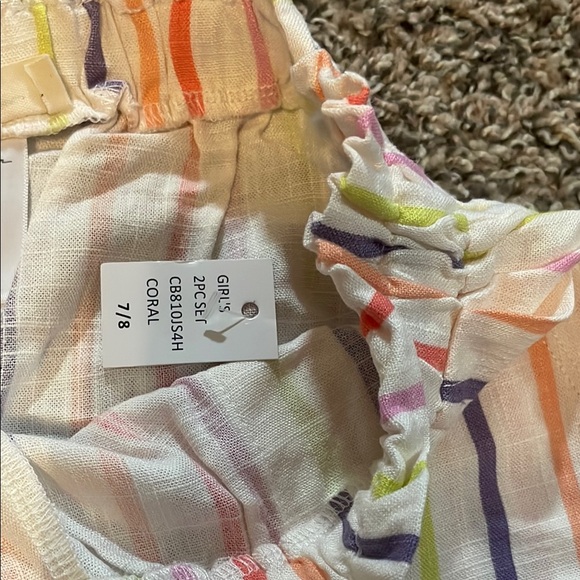 Jessica Simpson Colorful Striped Kids Shorts - Picture 6 of 7